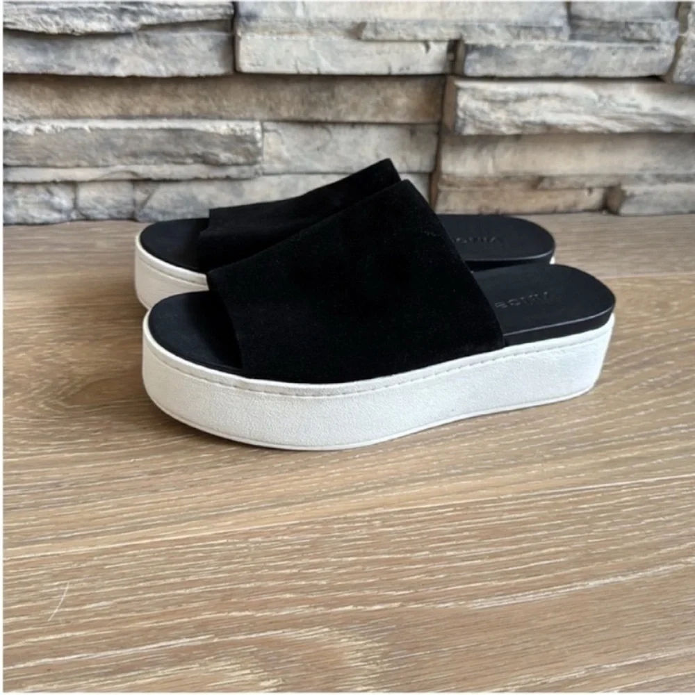 Vince Two-Tone Platform Slides